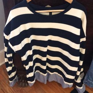 Striped shirt with built in Oxford